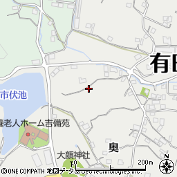 和歌山県有田郡有田川町奥周辺の地図