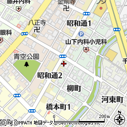 美矢川周辺の地図