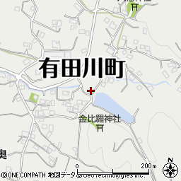 和歌山県有田郡有田川町奥996周辺の地図