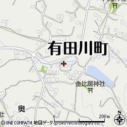 和歌山県有田郡有田川町奥1000周辺の地図