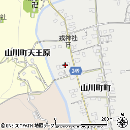 徳島県吉野川市山川町町322周辺の地図