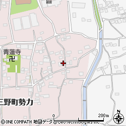 徳島県三好市三野町勢力736周辺の地図