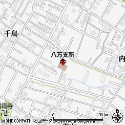 徳島市役所　市民文化部・市民協働課八万支所周辺の地図