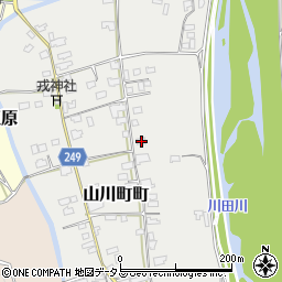 徳島県吉野川市山川町町196周辺の地図