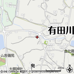 和歌山県有田郡有田川町奥119周辺の地図