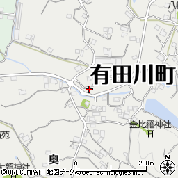 和歌山県有田郡有田川町奥1011周辺の地図