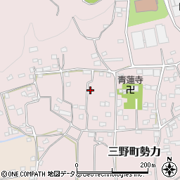 徳島県三好市三野町勢力640周辺の地図