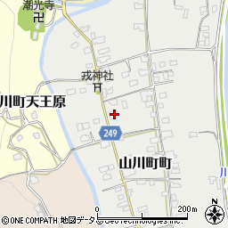 徳島県吉野川市山川町町222-2周辺の地図