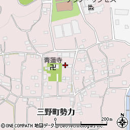 徳島県三好市三野町勢力703周辺の地図