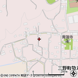 徳島県三好市三野町勢力647周辺の地図