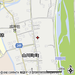 徳島県吉野川市山川町町197周辺の地図