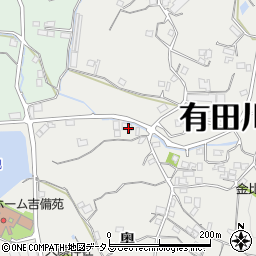 和歌山県有田郡有田川町奥88周辺の地図