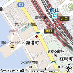 日産レンタカー徳山新幹線駅前店周辺の地図