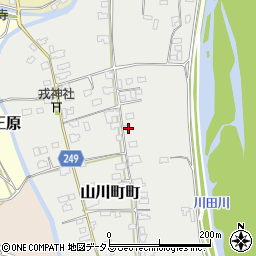 徳島県吉野川市山川町町197-2周辺の地図