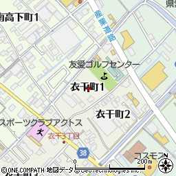 〒794-0813 愛媛県今治市衣干町の地図