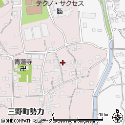 徳島県三好市三野町勢力725周辺の地図