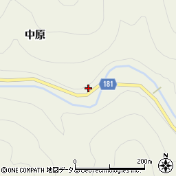 和歌山県有田郡有田川町中原70周辺の地図
