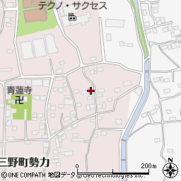 徳島県三好市三野町勢力733周辺の地図