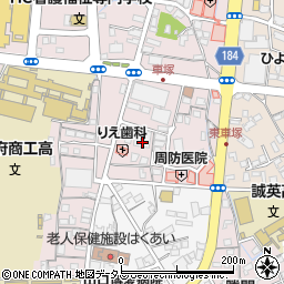 ロイヤルマンション車塚周辺の地図