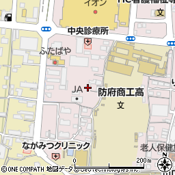 山口県防府市中央町7周辺の地図