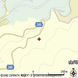 徳島県吉野川市山川町浦山周辺の地図