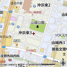 協会けんぽ徳島支部周辺の地図