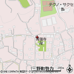 徳島県三好市三野町勢力691周辺の地図