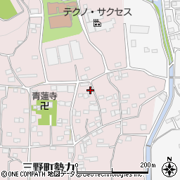 徳島県三好市三野町勢力707周辺の地図