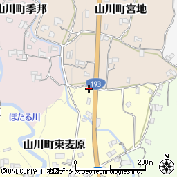 徳島県吉野川市山川町東麦原232周辺の地図