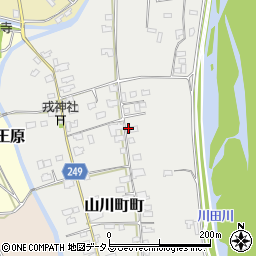 徳島県吉野川市山川町町198周辺の地図