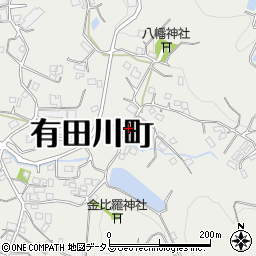 和歌山県有田郡有田川町奥1245周辺の地図