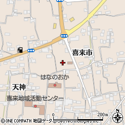 徳島県美馬市美馬町喜来市62周辺の地図