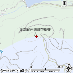 明恵紀州遺跡率都婆周辺の地図