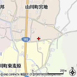 徳島県吉野川市山川町宮地36周辺の地図