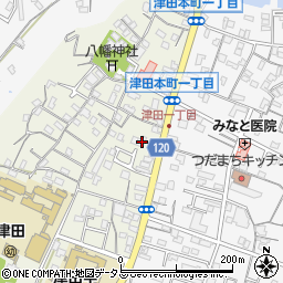 阿波銀行津田支店周辺の地図