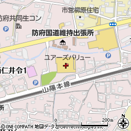 山口銀行ユアーズバリュー仁井令店 ＡＴＭ周辺の地図