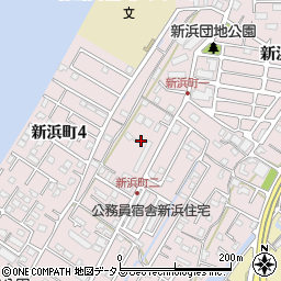徳島県徳島市新浜町周辺の地図