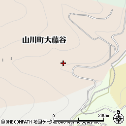 徳島県吉野川市山川町大藤谷周辺の地図