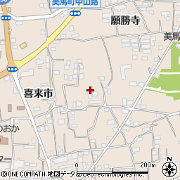 徳島県美馬市美馬町喜来市30周辺の地図