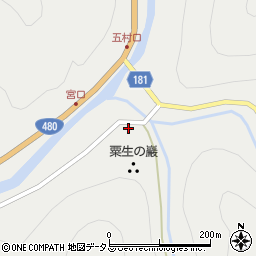 和歌山県有田郡有田川町粟生870周辺の地図