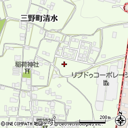 徳島県三好市三野町清水1027-2周辺の地図