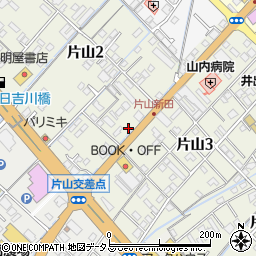 愛媛県今治市片山周辺の地図