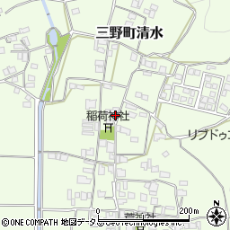 徳島県三好市三野町清水周辺の地図