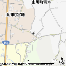 徳島県吉野川市山川町青木166周辺の地図