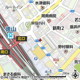 寿司居酒屋 や台ずし 徳山駅前町周辺の地図