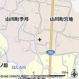徳島県吉野川市山川町宮地80周辺の地図