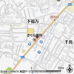 徳島県徳島市八万町下福万周辺の地図