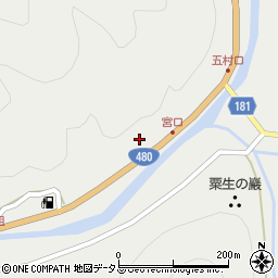 和歌山県有田郡有田川町粟生605周辺の地図