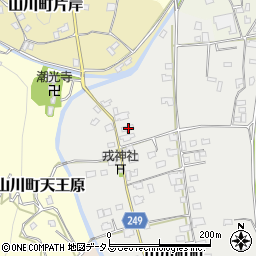 徳島県吉野川市山川町町375周辺の地図