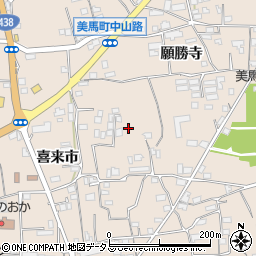 徳島県美馬市美馬町喜来市27周辺の地図